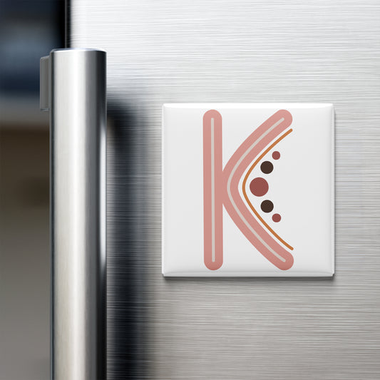 BOHO ALPHABET MAGNET – K