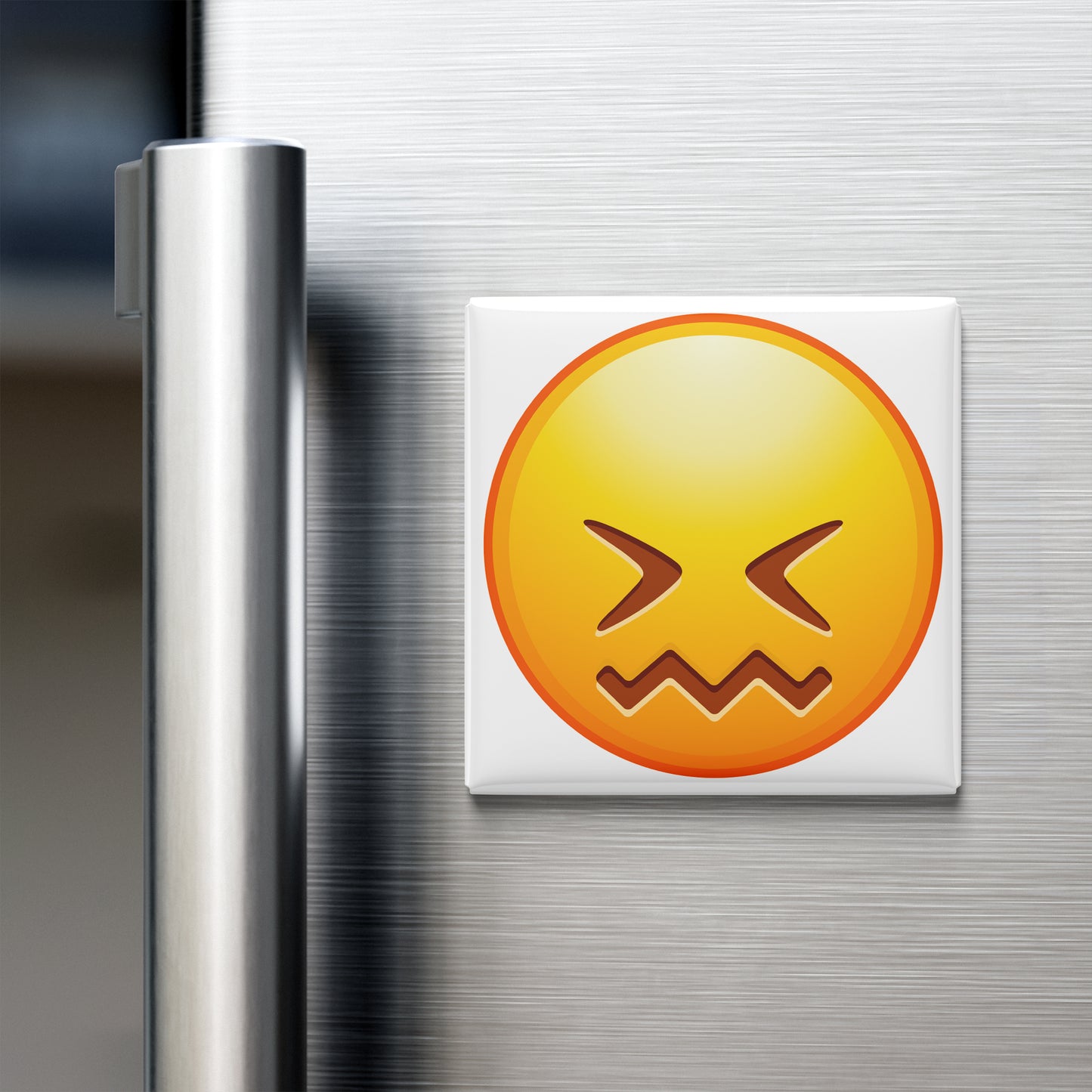 CONFOUNDED FACE EMOJI MAGNET