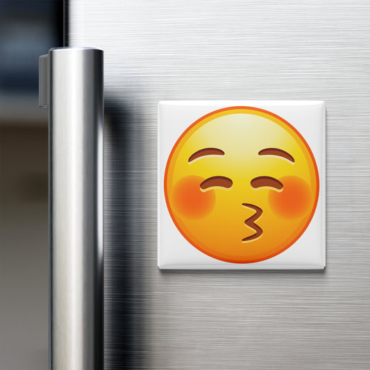 KISSING FACE WITH CLOSED EYES EMOJI MAGNET