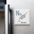 Animal Alphabet Magnet – N