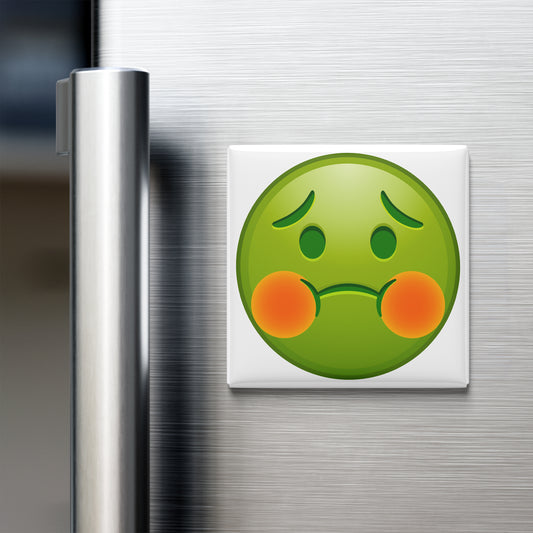 NAUSEATED FACE EMOJI MAGNET