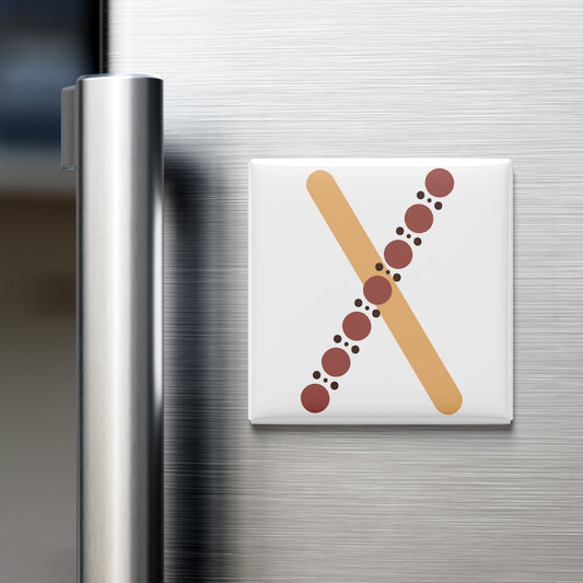 BOHO ALPHABET MAGNET – X