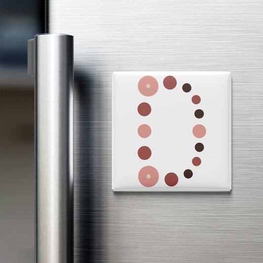 BOHO ALPHABET MAGNET – D