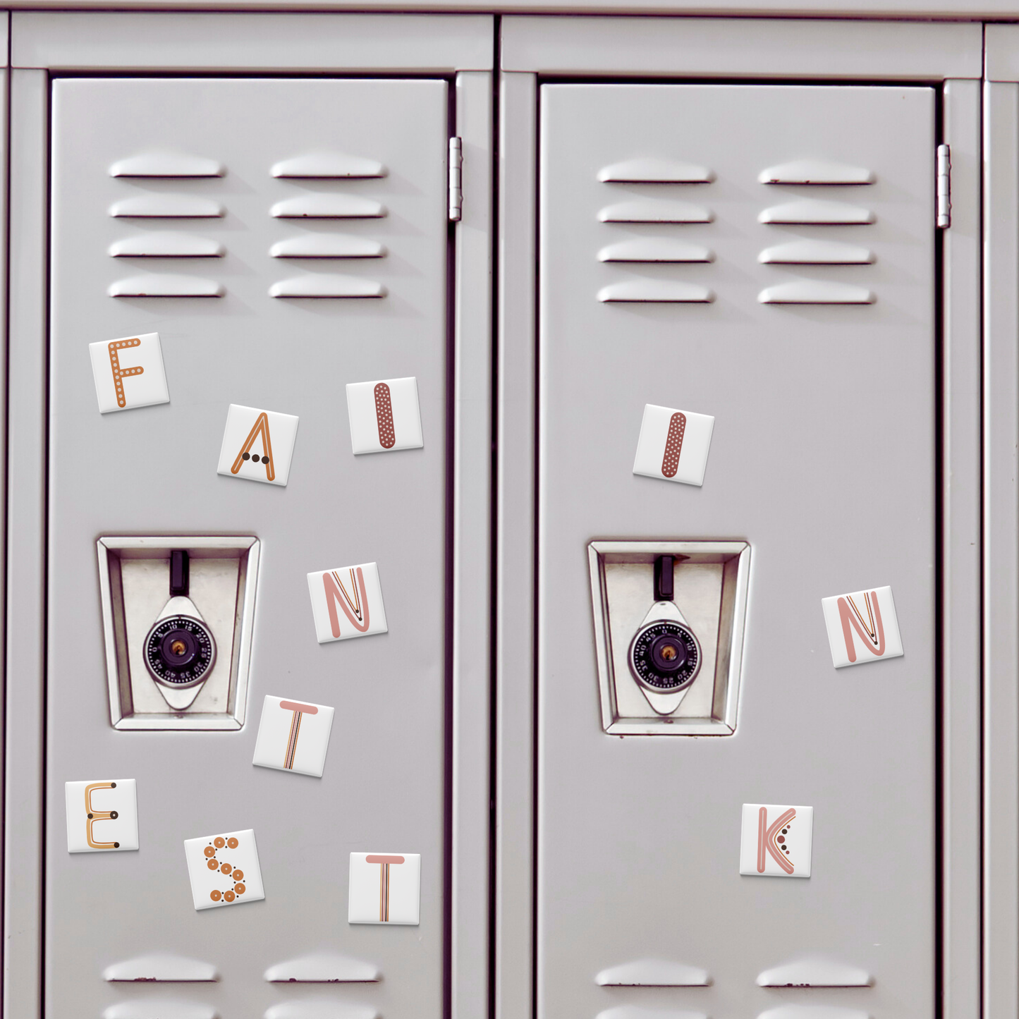 Boho Alphabet Magnets