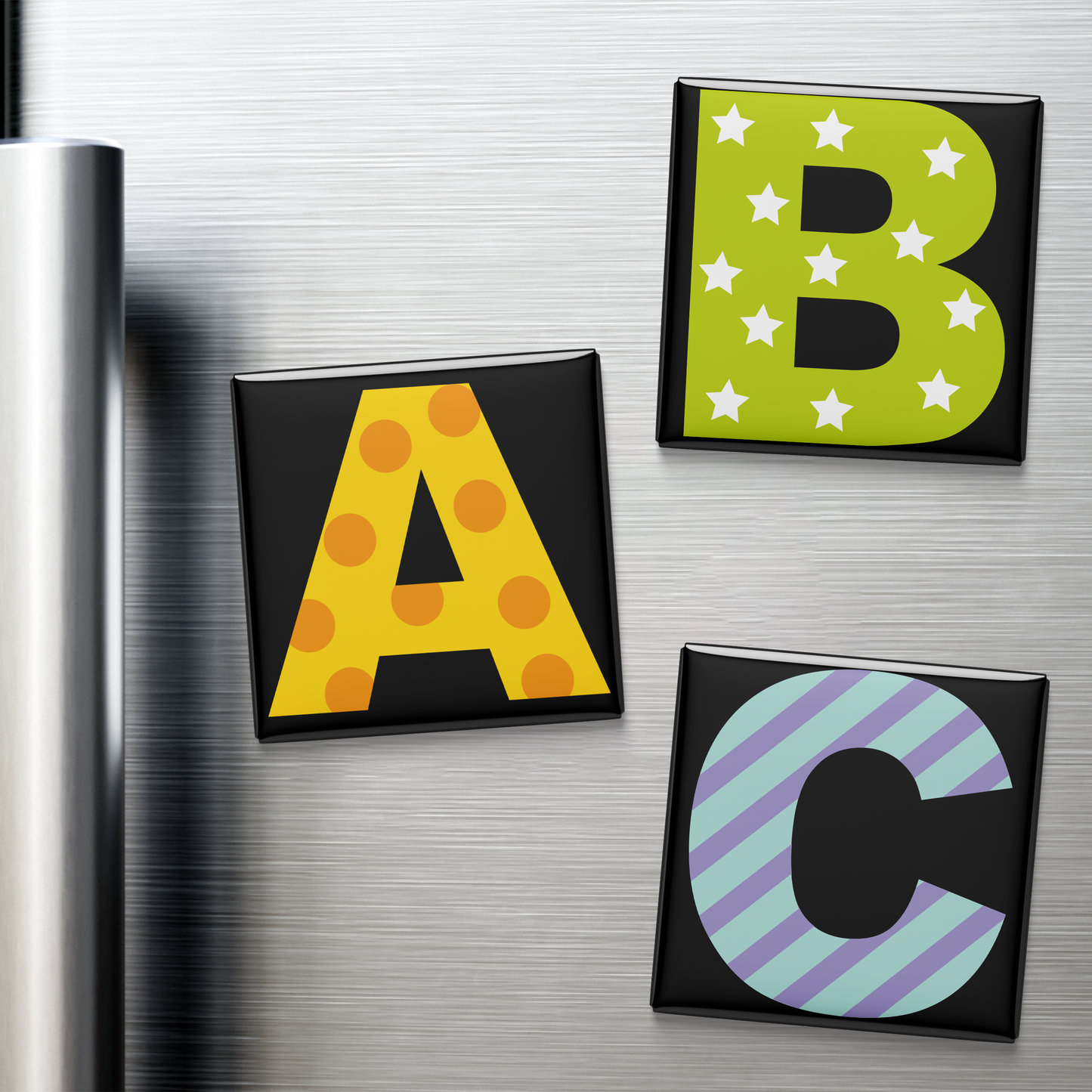 COLORFUL ALPHABET MAGNET SET (A–Z)