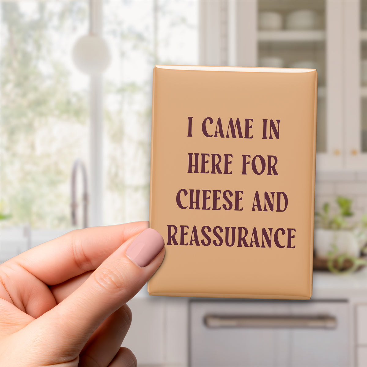 I Came in Here for Cheese and Reassurance Magnet