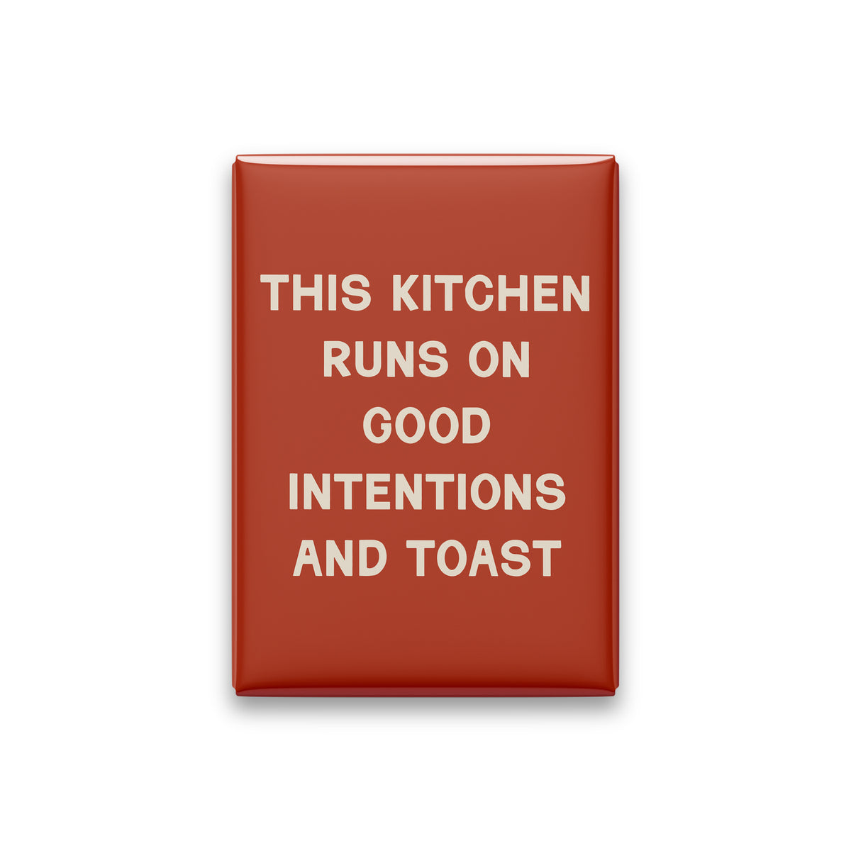 This Kitchen Runs on Good Intentions and Toast Magnet