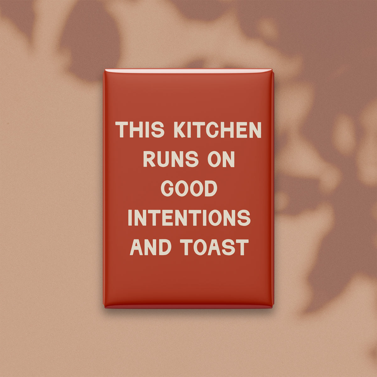 This Kitchen Runs on Good Intentions and Toast Magnet