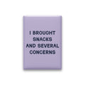 I Brought Snacks and Several Concerns Magnet