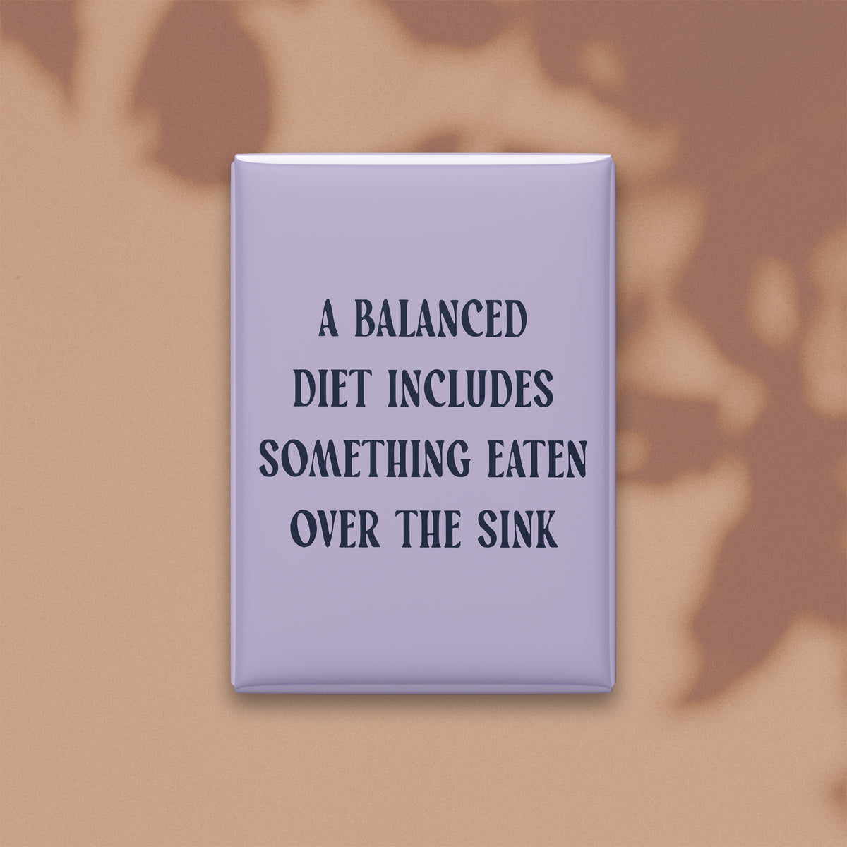 A Balanced Diet Includes Something Eaten Over the Sink Magnet