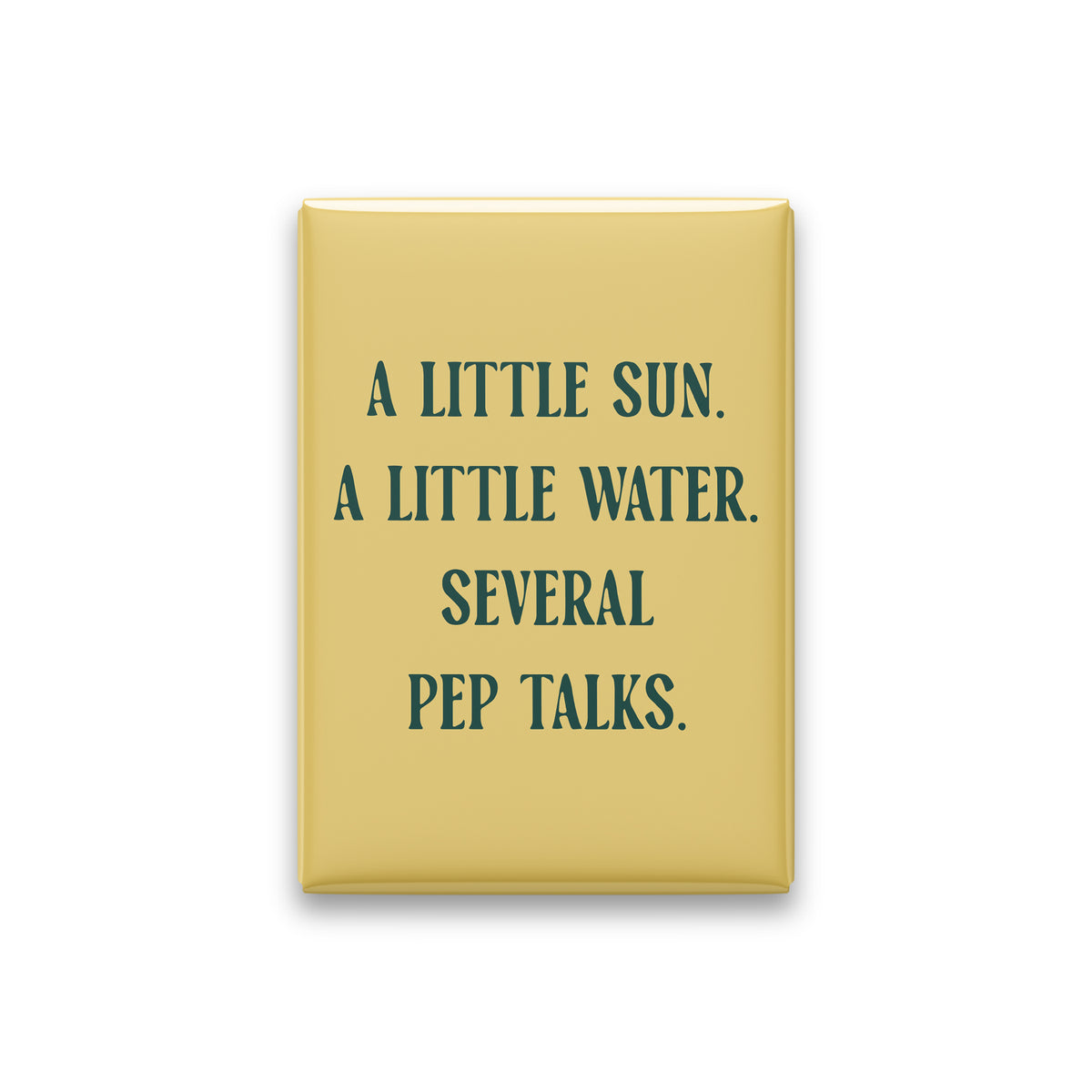 A Little Sun. A Little Water. Several Pep Talks Magnet
