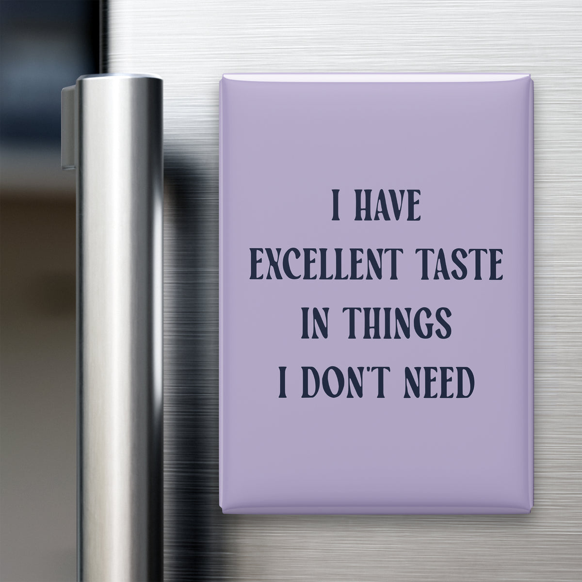 I Have Excellent Taste in Things I Don't Need Magnet