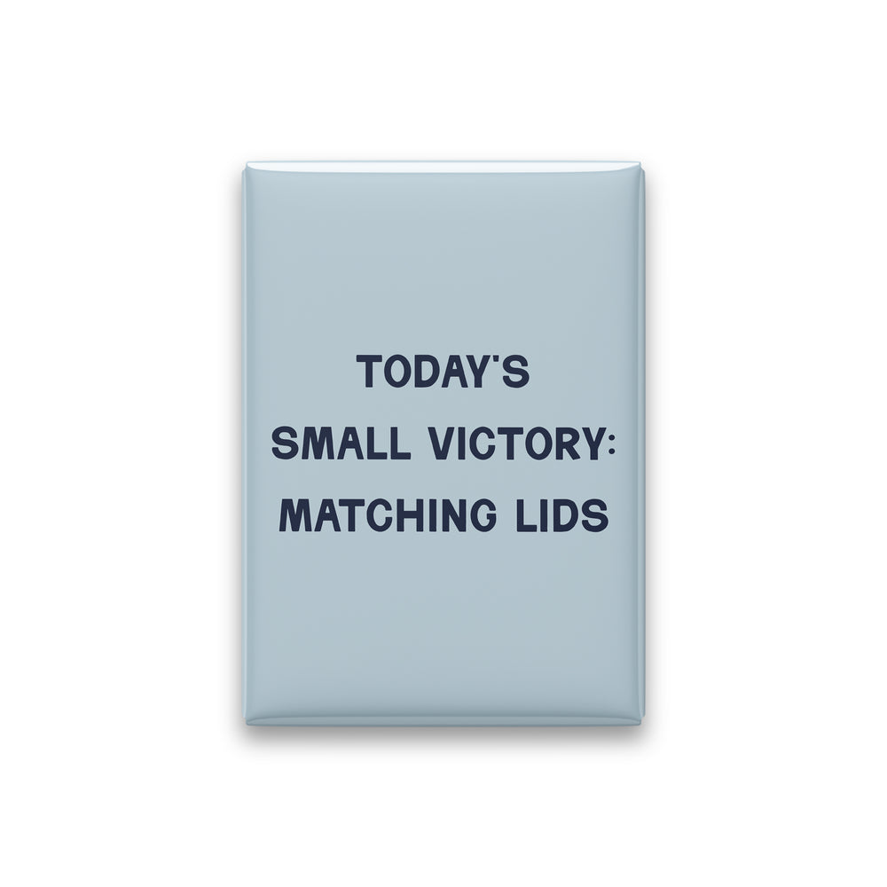 Today's Small Victory: Matching Lids Magnet