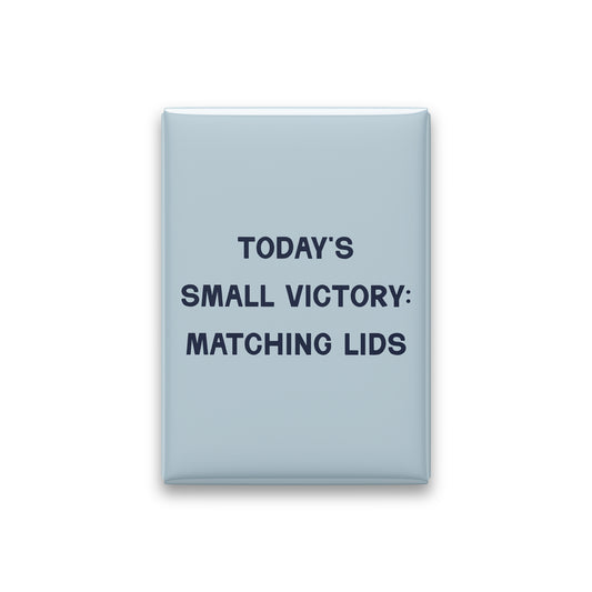Today's Small Victory: Matching Lids Magnet