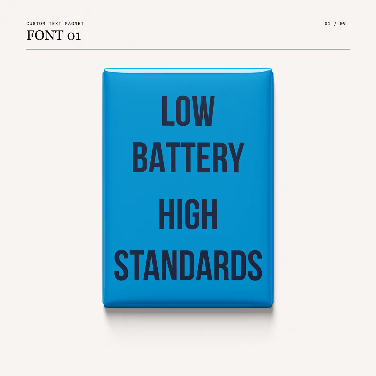 Custom Text Magnets - 2.5 x 3.5 Inch