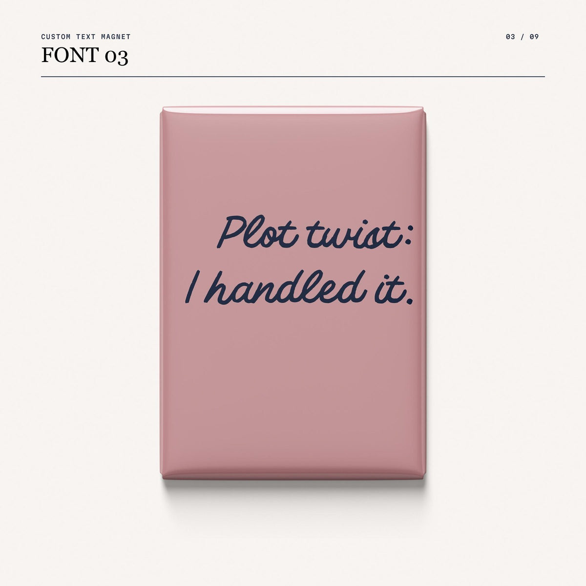 Custom Text Magnets - 2.5 x 3.5 Inch
