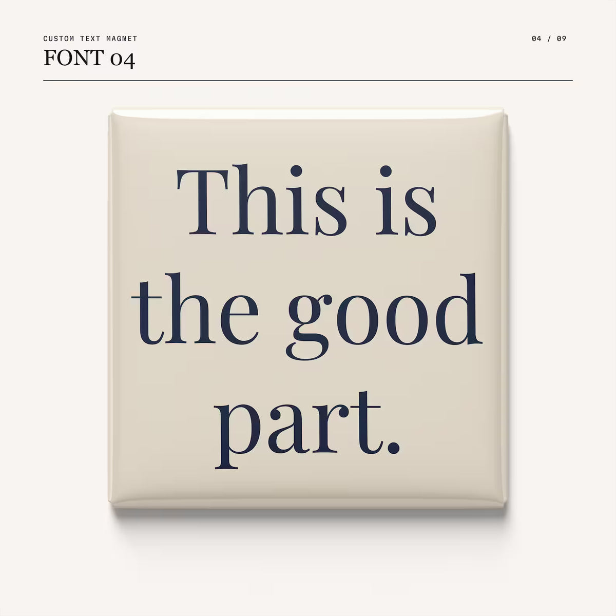 Custom Text Magnets - 2 x 2 Inch