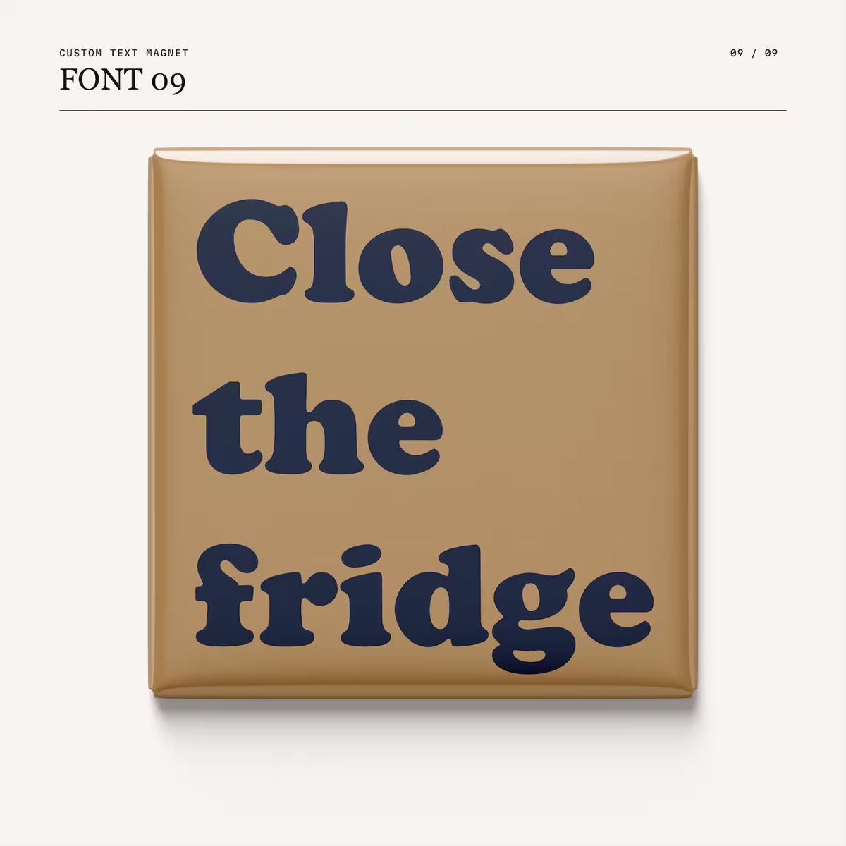 Custom Text Magnets - 2 x 2 Inch