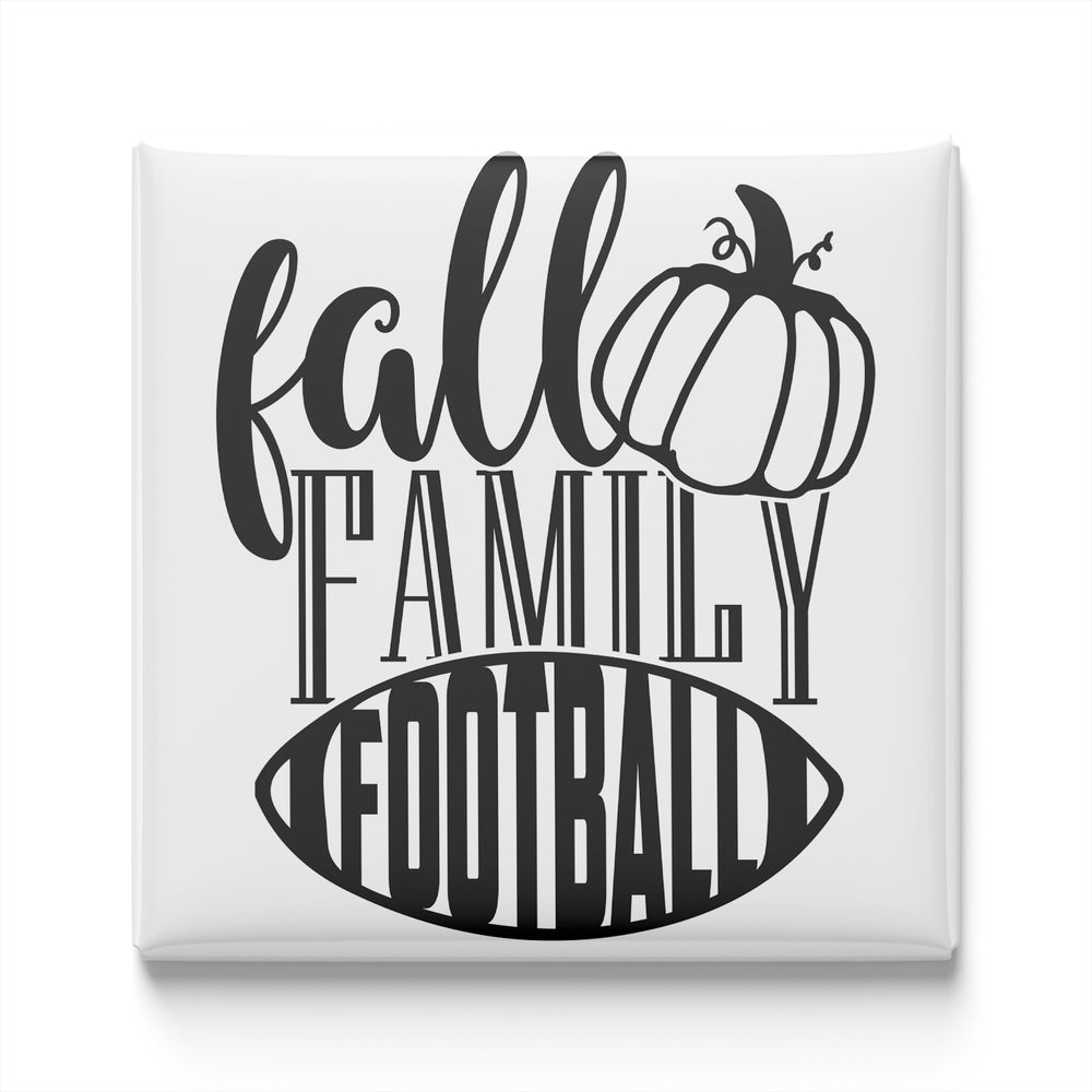 a graphic design with the text "fall family football" in a stylized font.