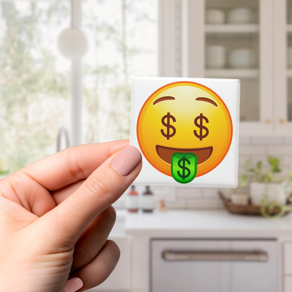 Money-Mouth Face Emoji Magnet