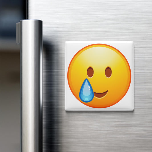 Smiling Face With Tear Emoji Magnet