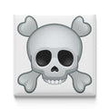 Skull and Crossbones Emoji Magnet