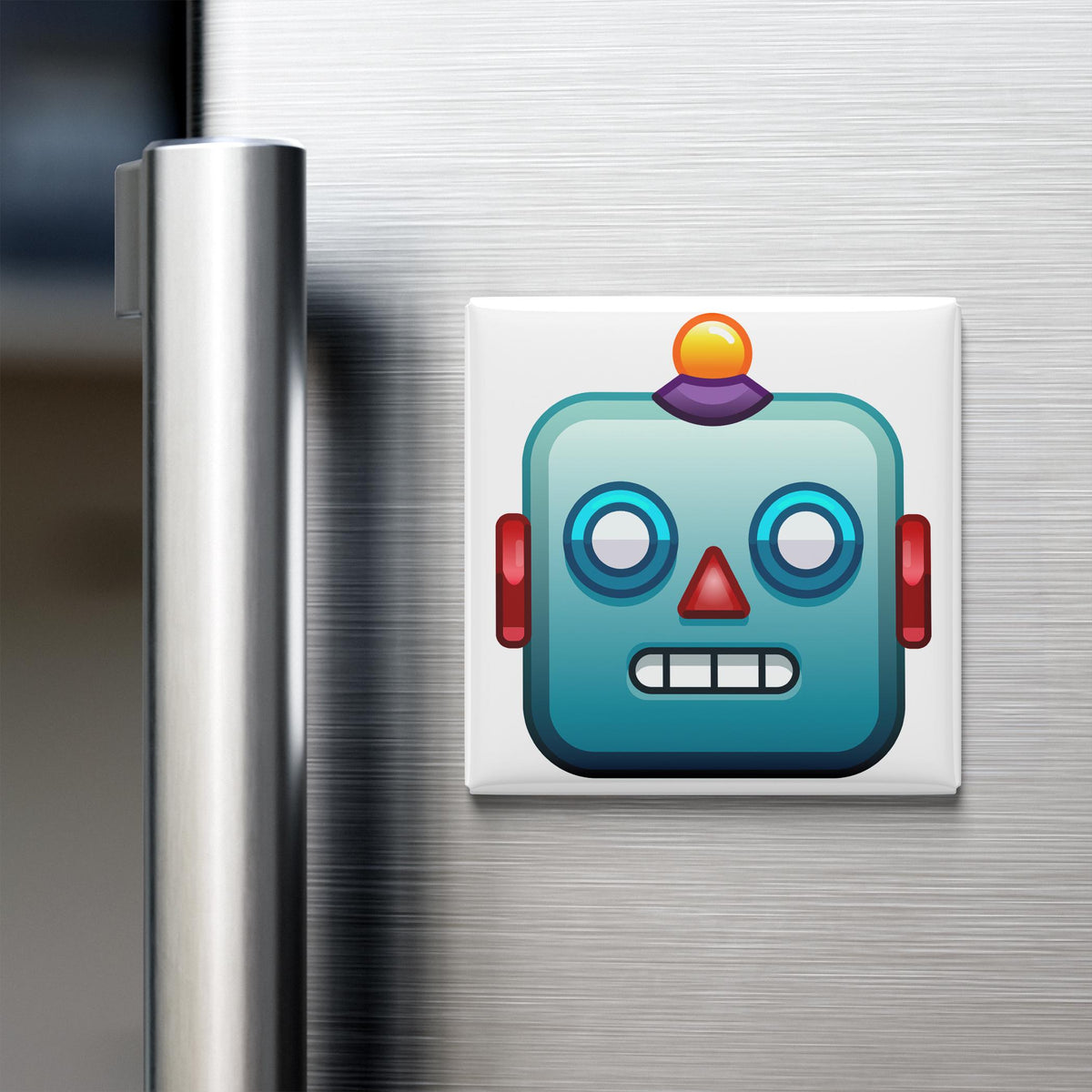 Robot Face Emoji Magnet