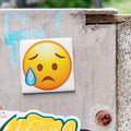Sad But Relieved Face Emoji Magnet