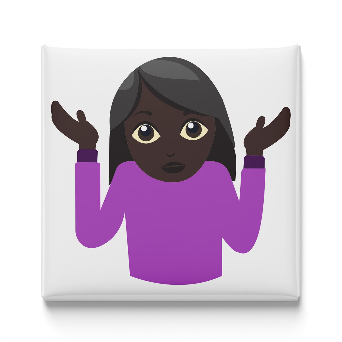 Woman Shrugging Emoji Magnet