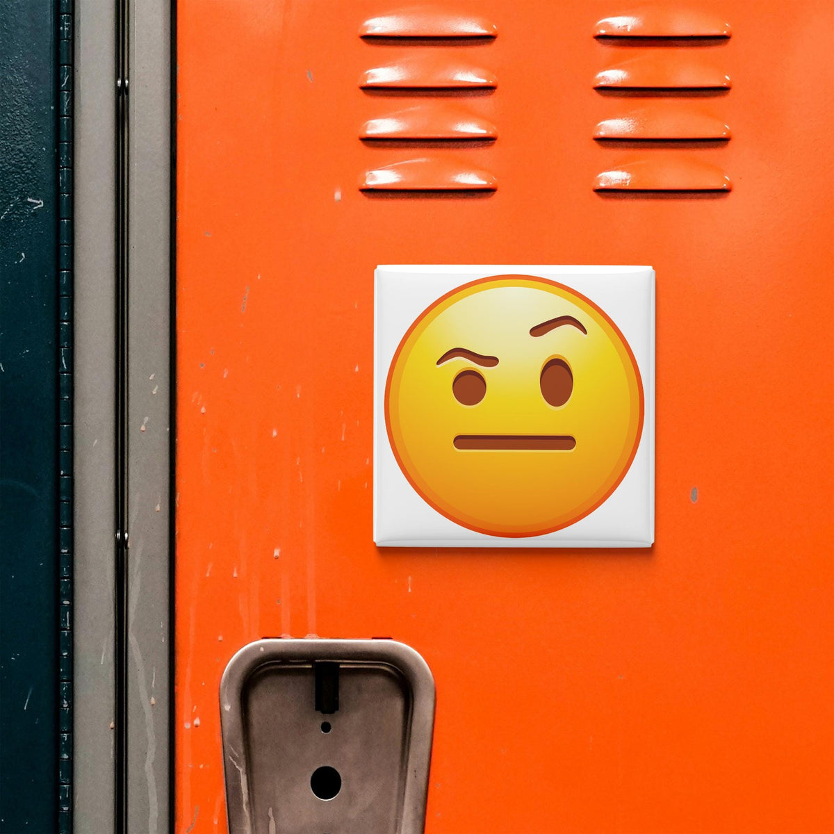 Face With Raised Eyebrow Emoji Magnet