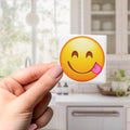 Smiling Face Licking Lips Emoji Magnet
