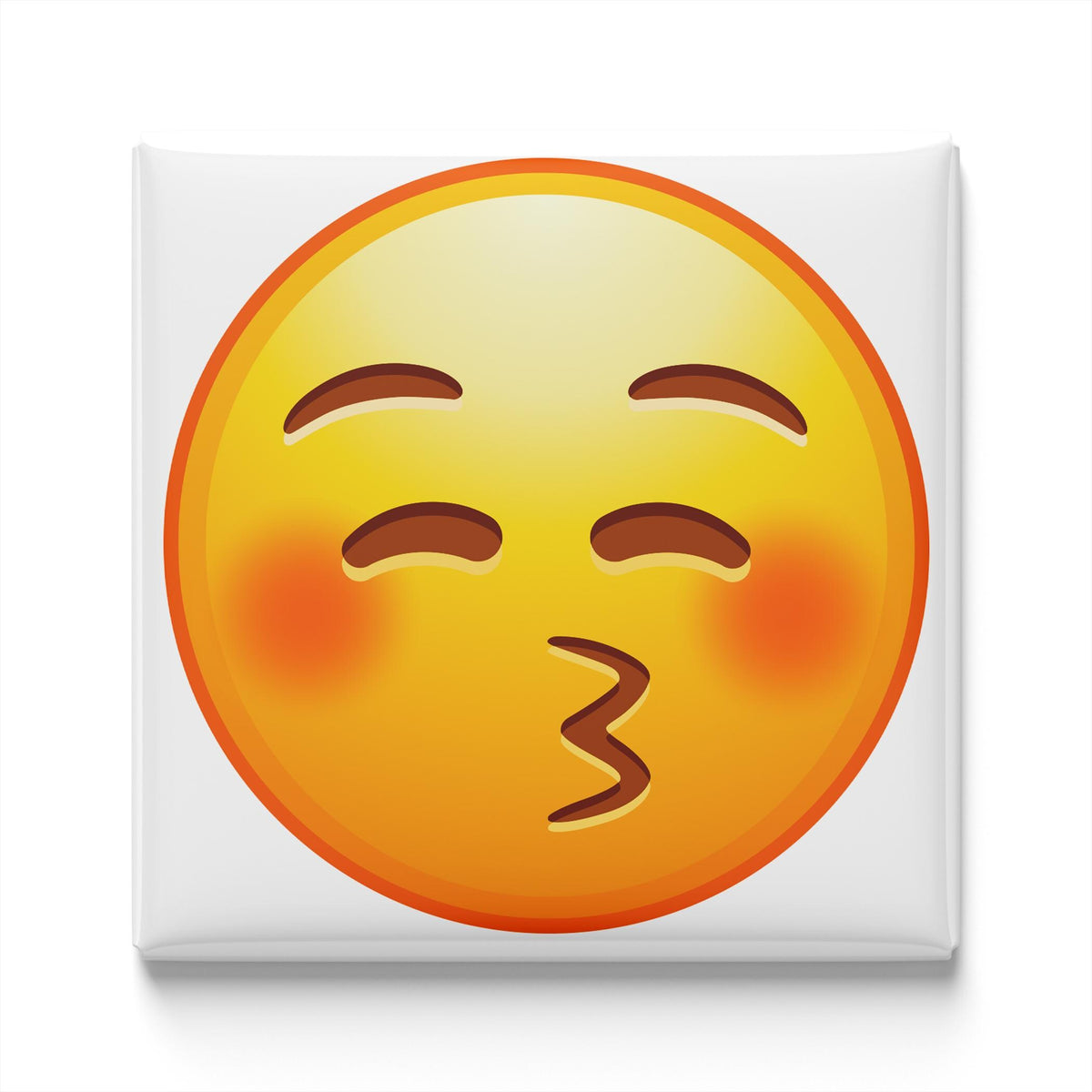 Kissing Face With Closed Eyes Emoji Magnet
