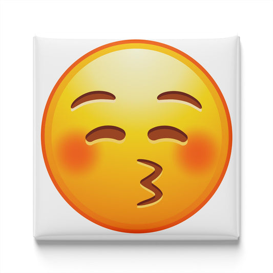 Kissing Face With Closed Eyes Emoji Magnet