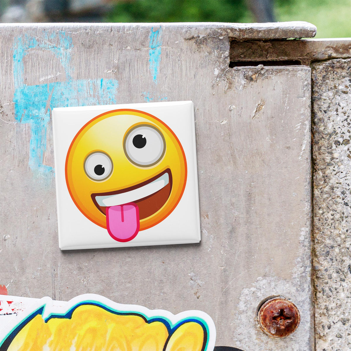 Goofy Face Emoji Magnet