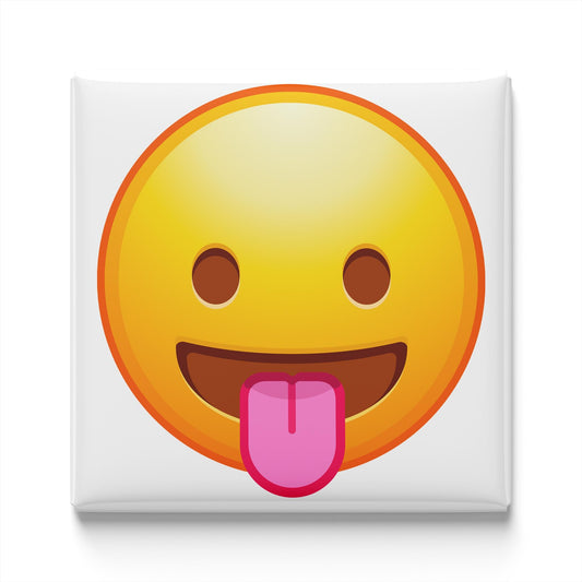Face With Stuck-Out Tongue Emoji Magnet