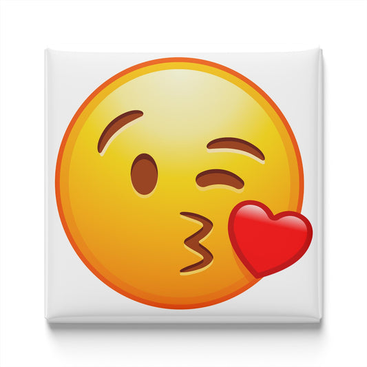 Face Blowing A Kiss Emoji Magnet