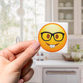 Smiling Face With Glasses Emoji Magnet