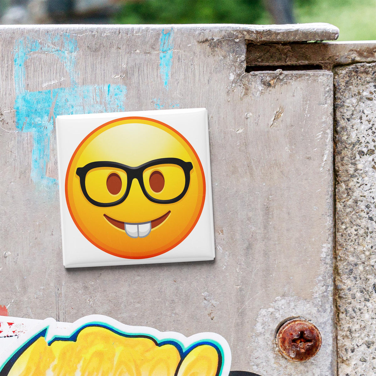 Smiling Face With Glasses Emoji Magnet