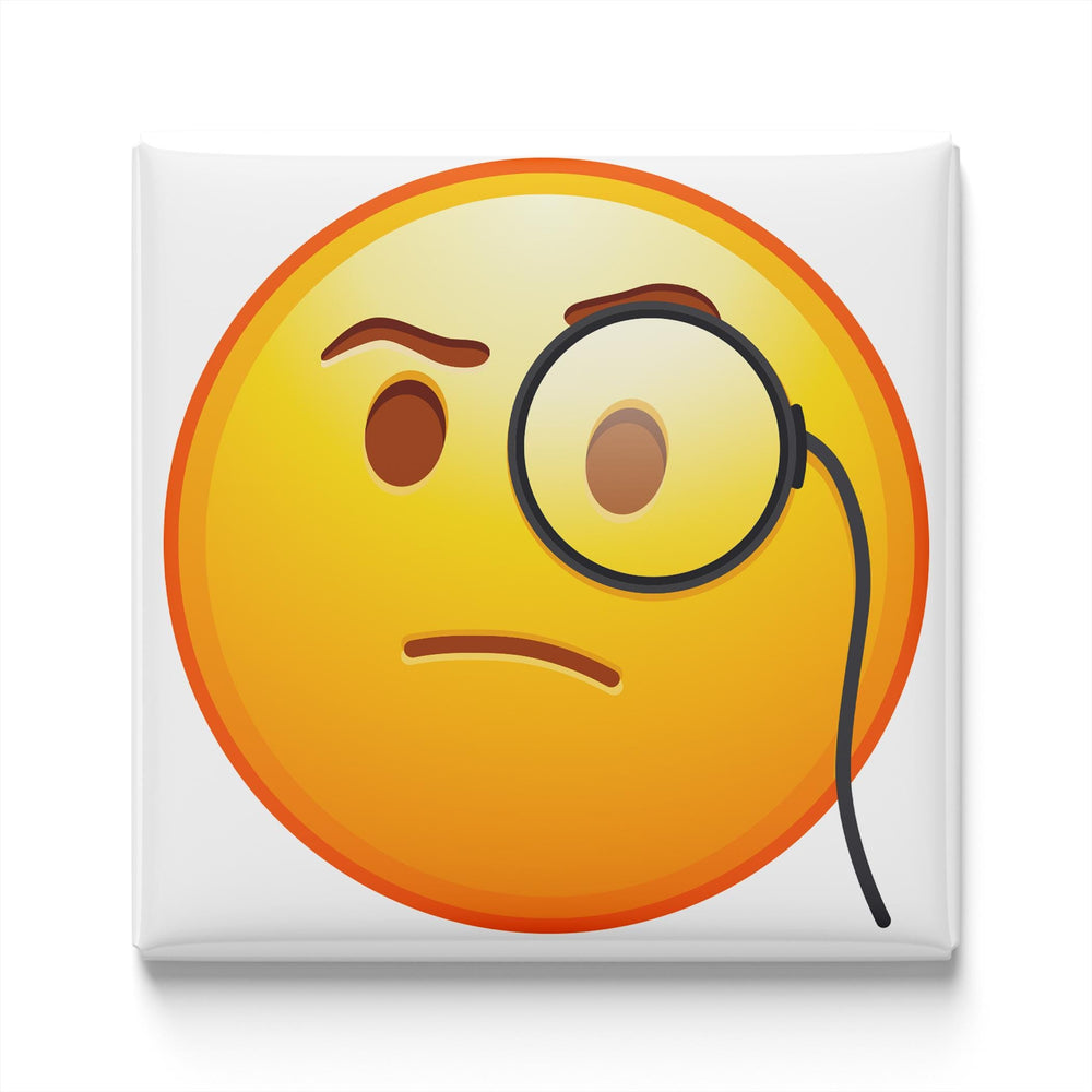Face With Monocle Emoji Magnet