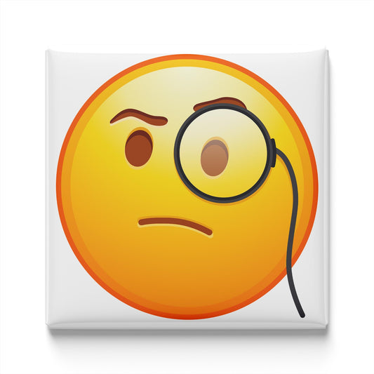 Face With Monocle Emoji Magnet