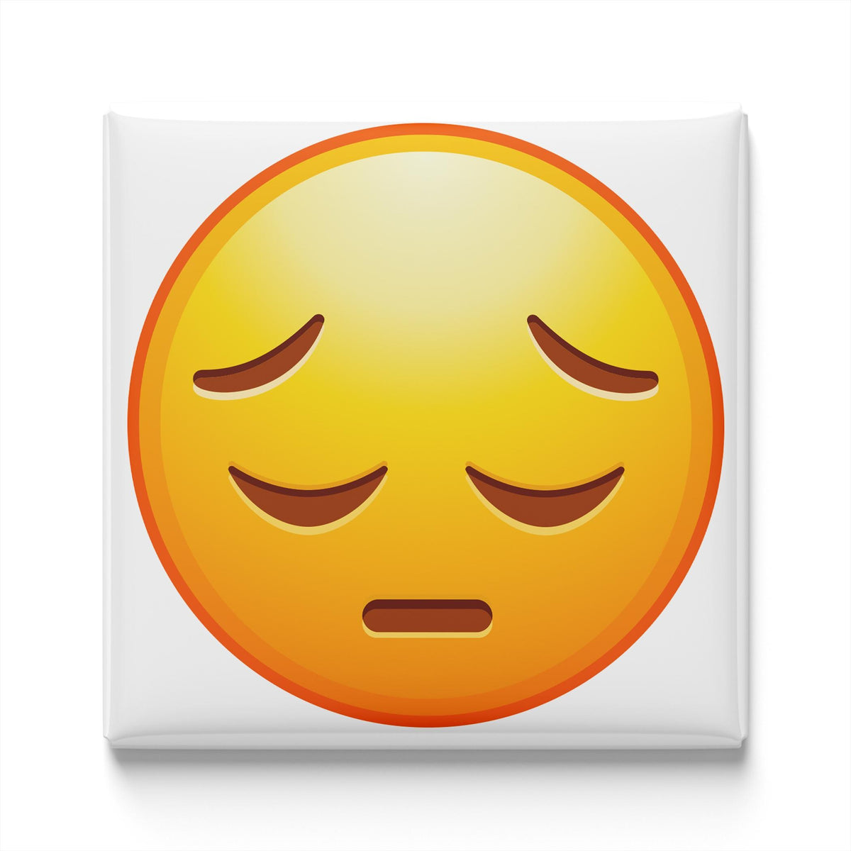 Sad Pensive Face Emoji Magnet