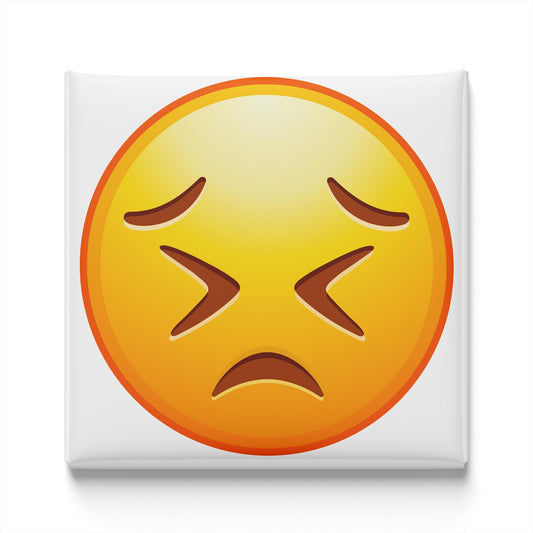 Persevering Face Emoji Magnet