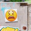 Distraught Face Emoji Magnet