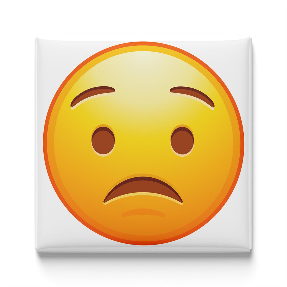 Worried Face Emoji Magnet