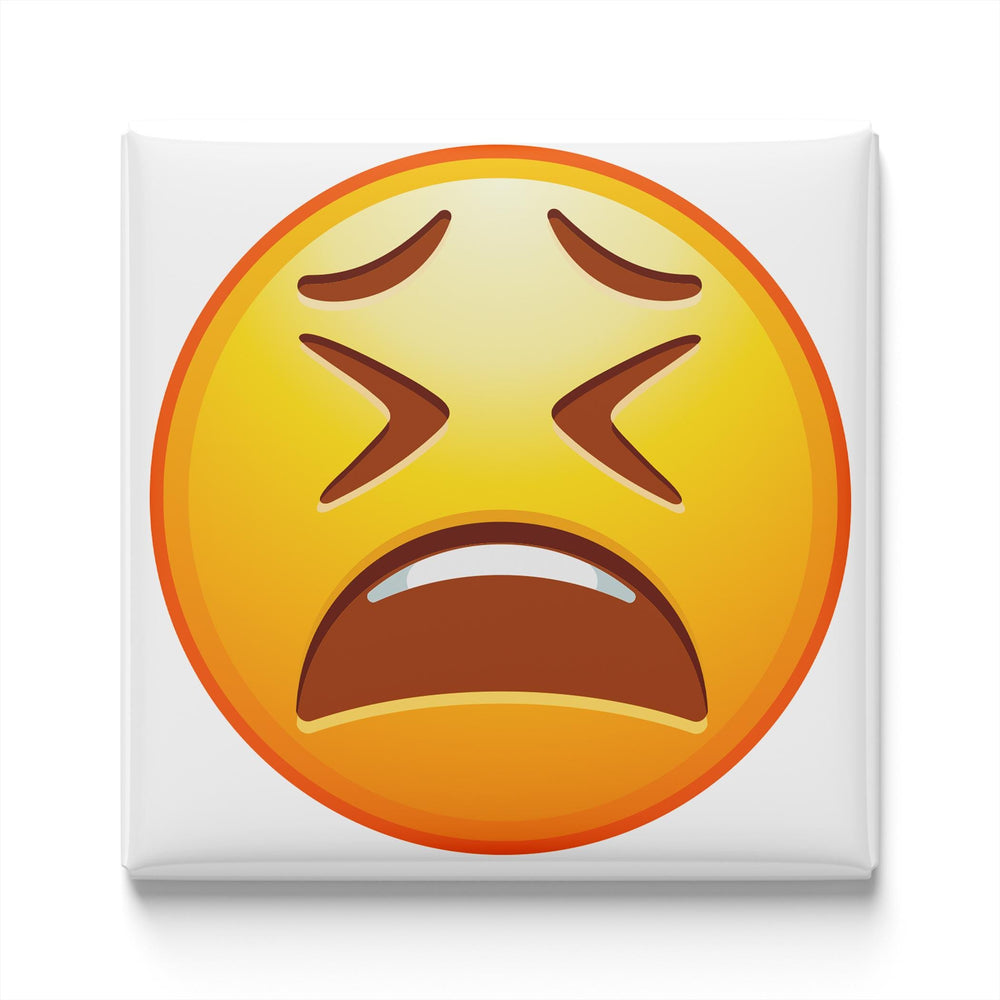 Distraught Face Emoji Magnet