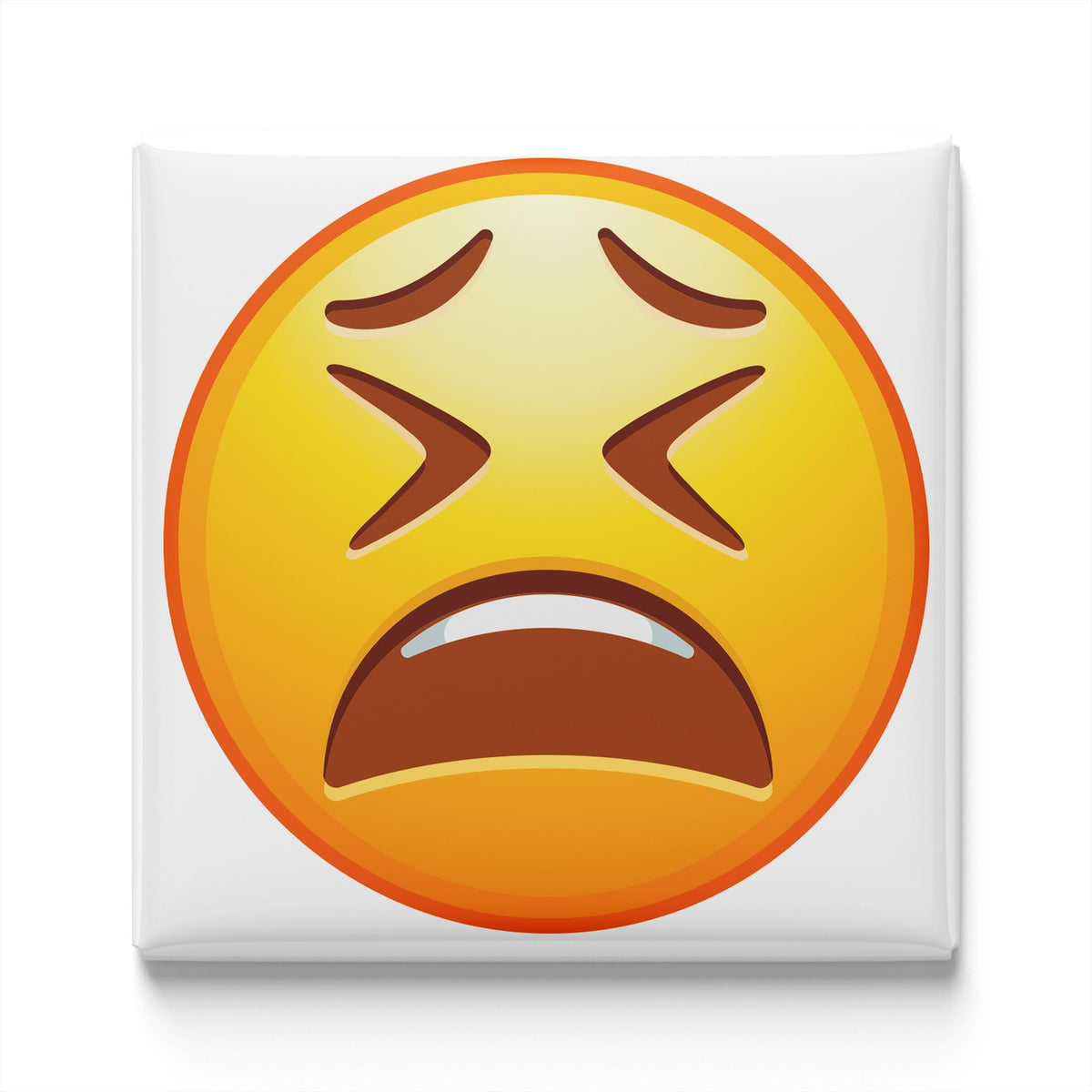 Distraught Face Emoji Magnet