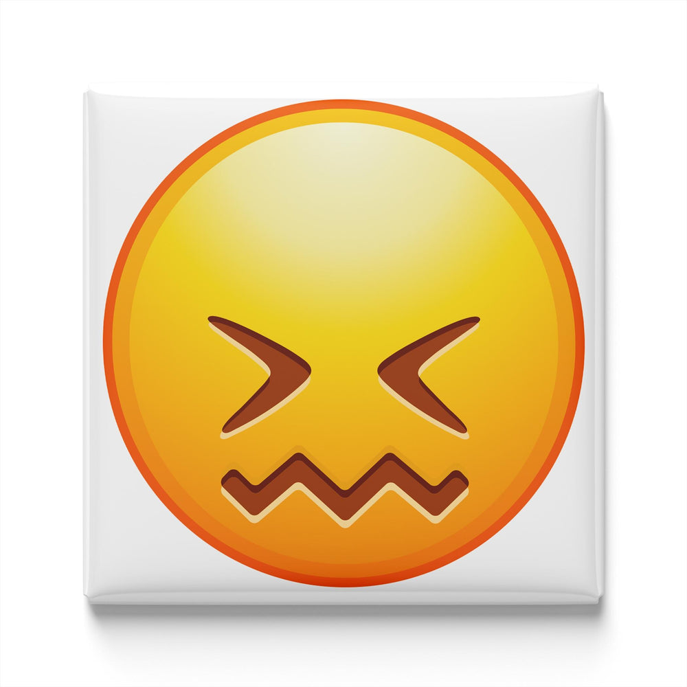 Confounded Face Emoji Magnet