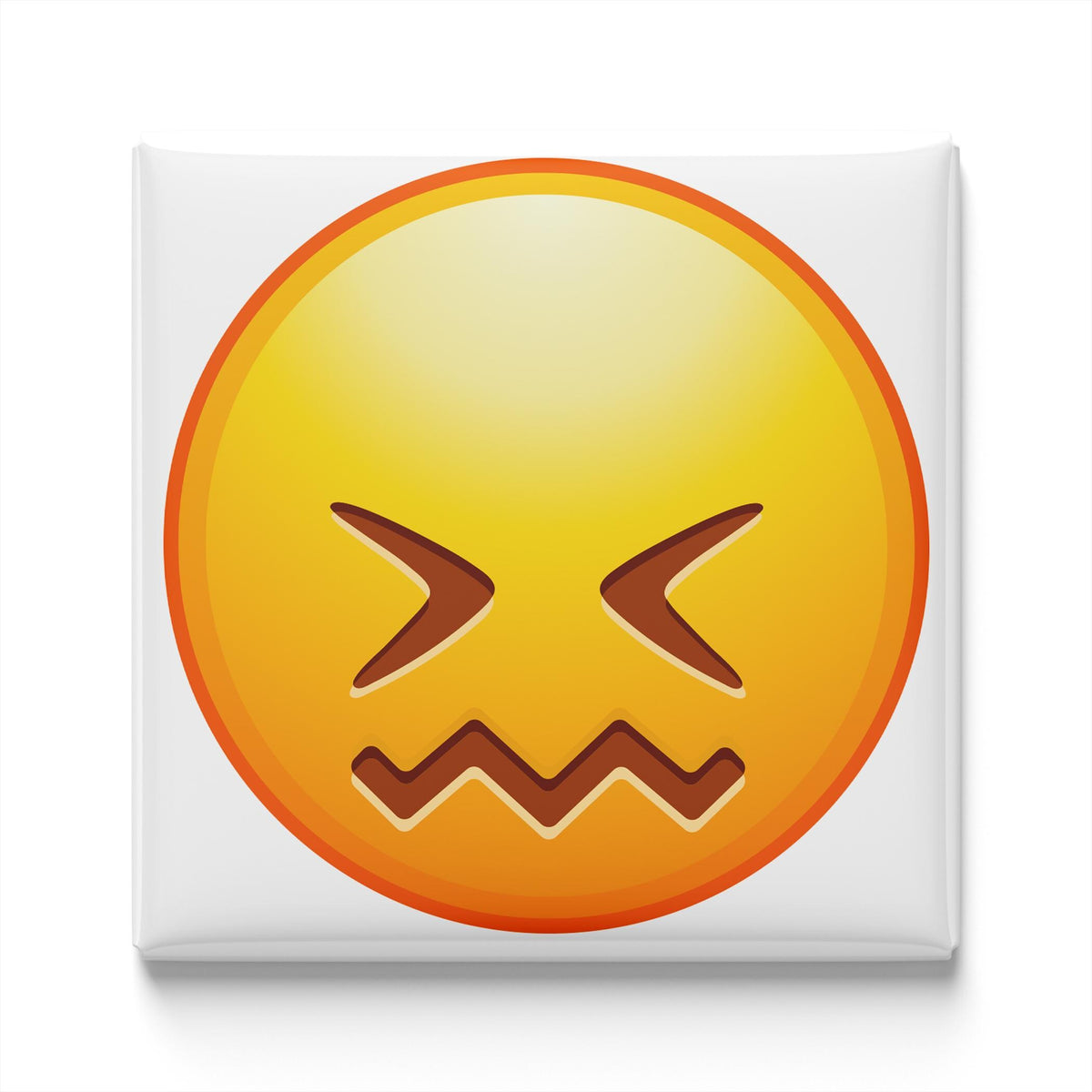 Confounded Face Emoji Magnet