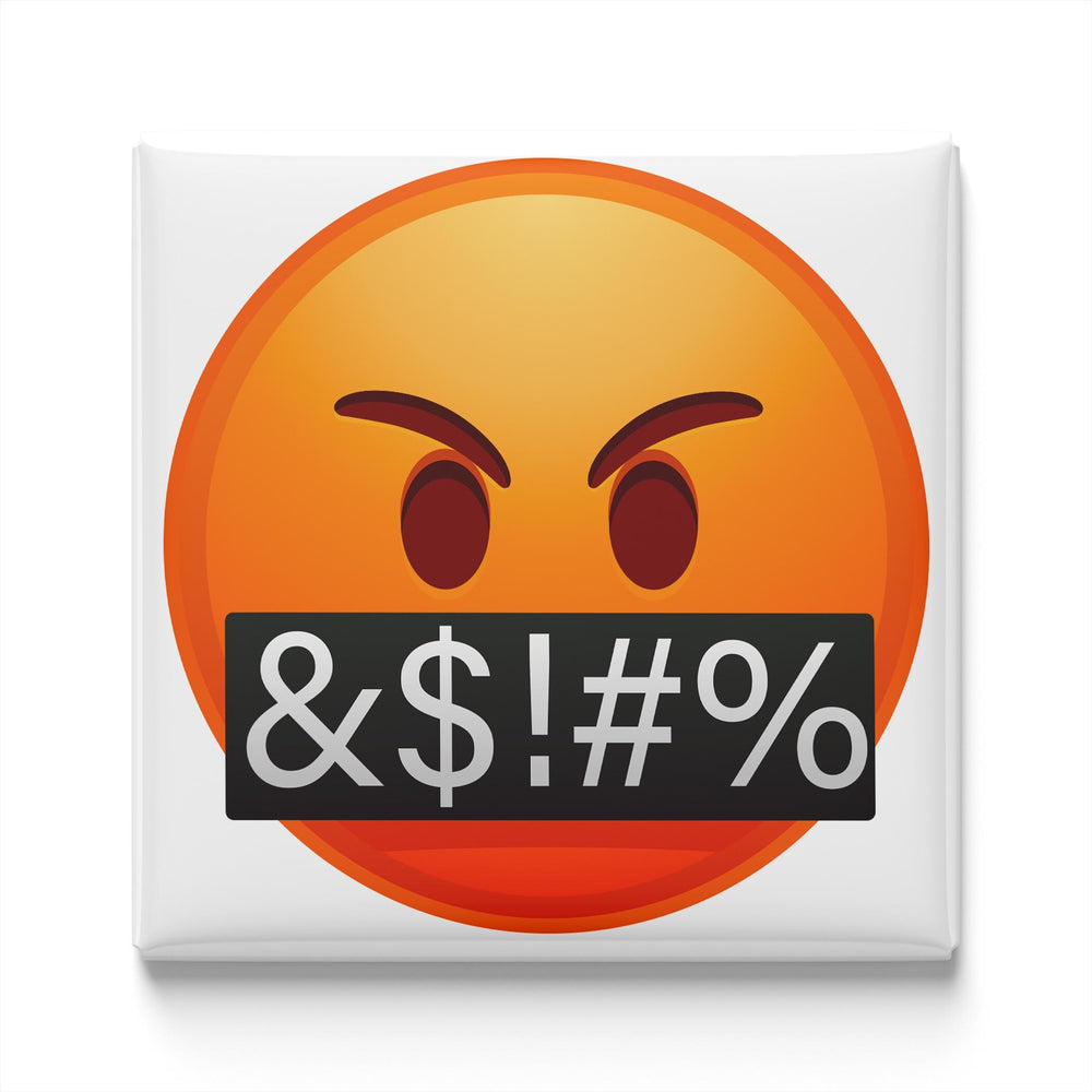 Face With Symbols Over Mouth Emoji Magnet