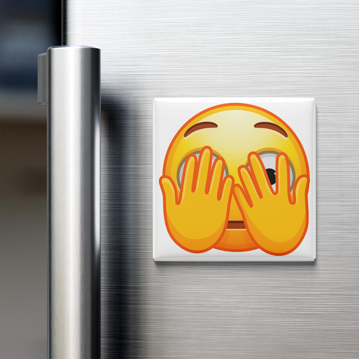 Face With Peeking Eye Emoji Magnet